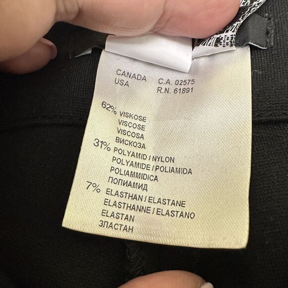 Apriori Escada Group Womens Black Stretch Pants Leggings Sz 8 - Picture 7 of 12